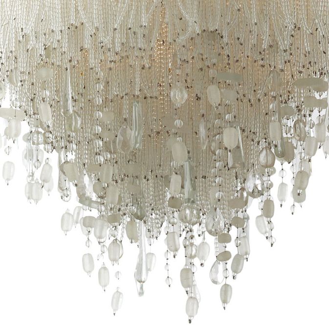 Image 2 Metropolitan Crystal Reign 3-Light 19-in Nickel Flush Mount with Crystal more views