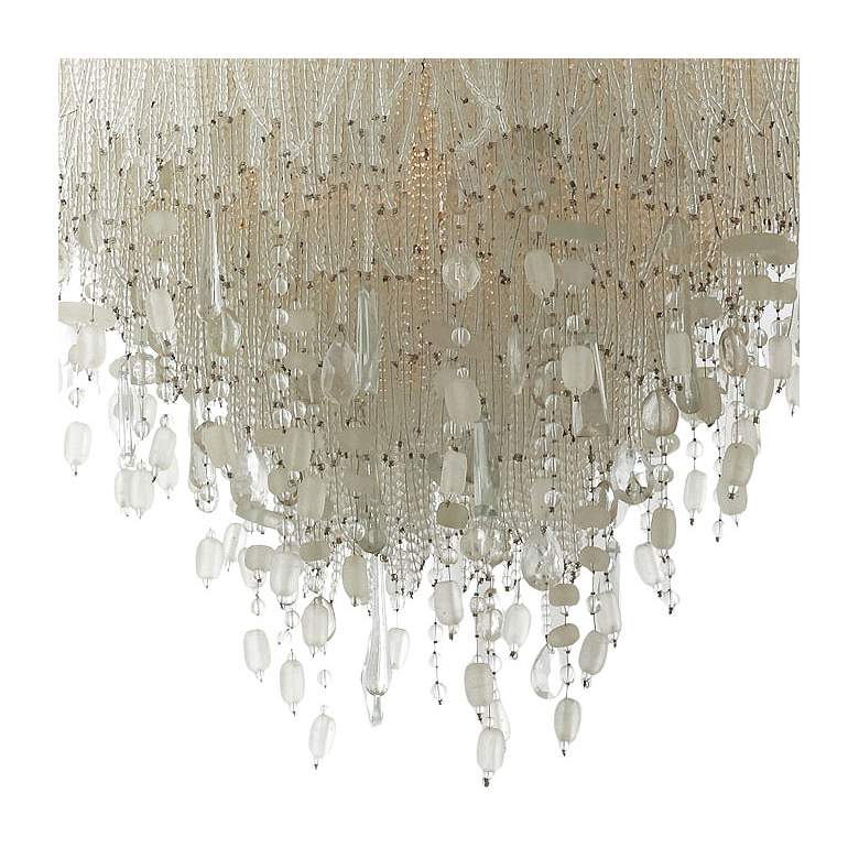 Image 2 Metropolitan Crystal Reign 3-Light 19-in Polished Nickel Flush Mount more views