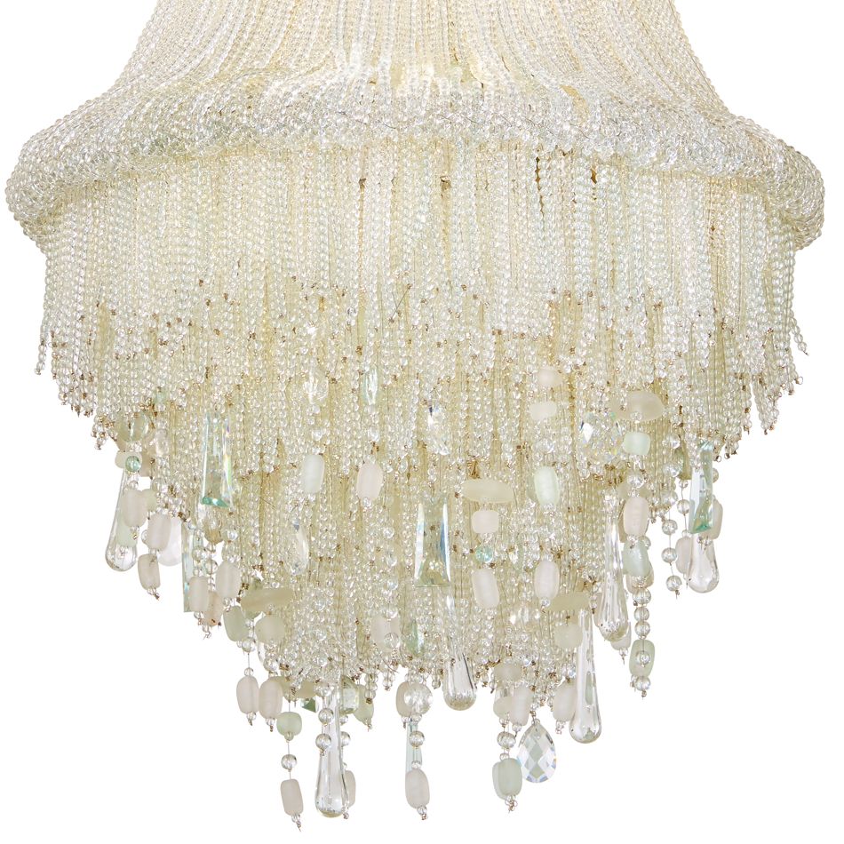 Image 2 Metropolitan Crystal Reign 4-Light 19.5-in Nickel Pendant with Crystal more views