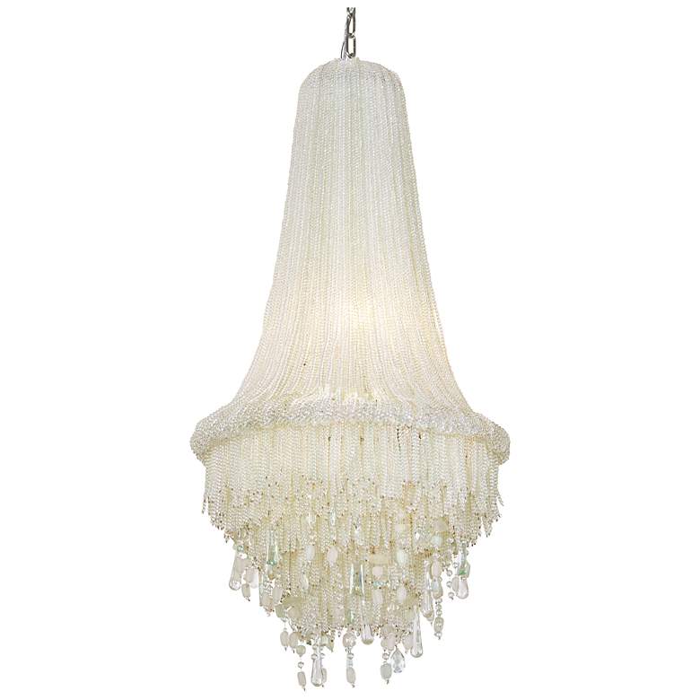 Image 1 Metropolitan Crystal Reign 4-Light 19.5-in Polished Nickel Pendant