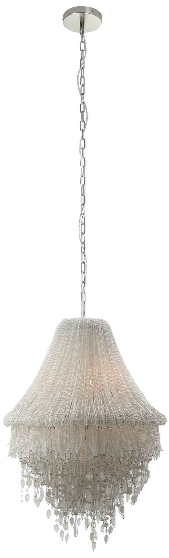 Image 4 Metropolitan Crystal Reign 5-Light 22.75-in Nickel Pendant with Crystal more views