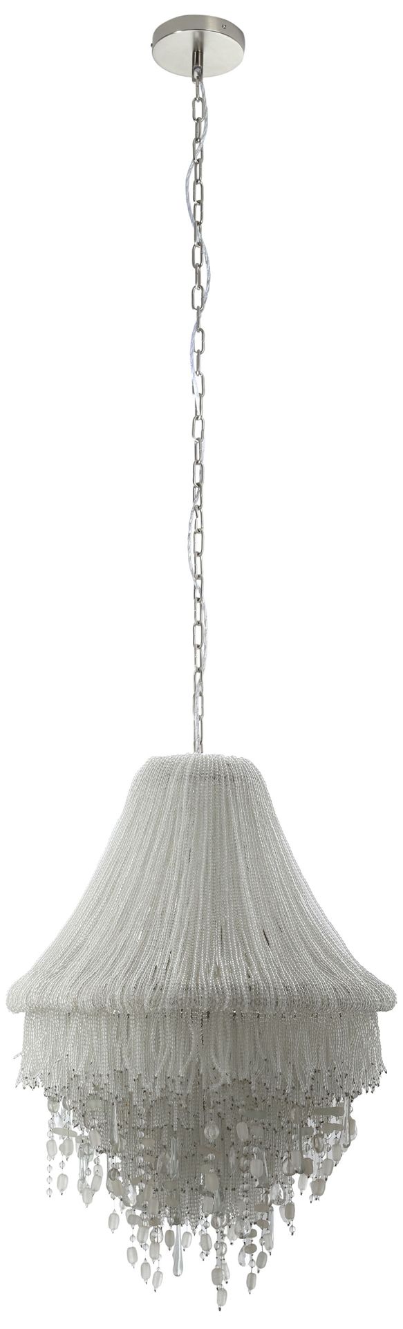 Image 5 Metropolitan Crystal Reign 5-Light 22.75-in Nickel Pendant with Crystal more views
