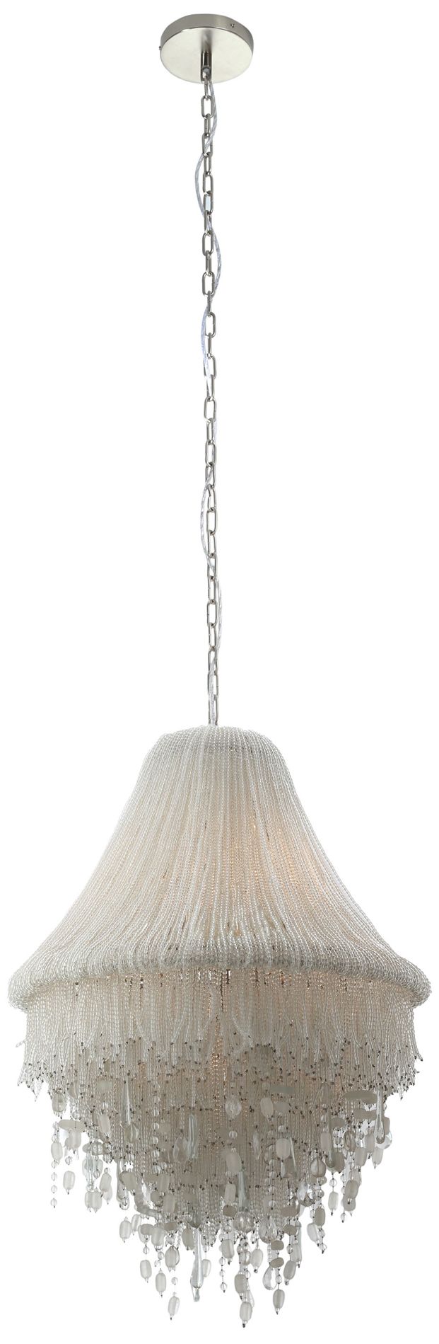 Image 6 Metropolitan Crystal Reign 5-Light 22.75-in Nickel Pendant with Crystal more views