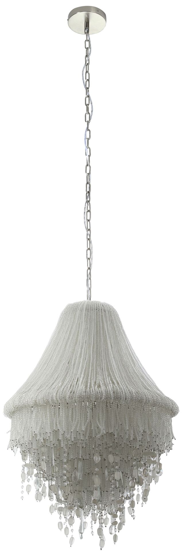 Image 7 Metropolitan Crystal Reign 5-Light 22.75-in Nickel Pendant with Crystal more views