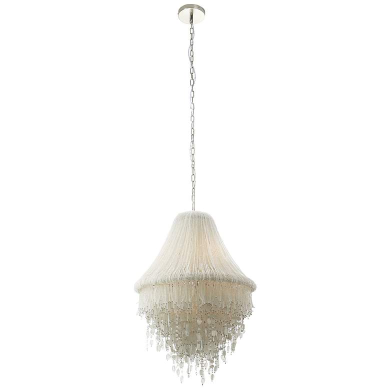 Image 1 Metropolitan Crystal Reign 5-Light 22.75-in Polished Nickel Pendant