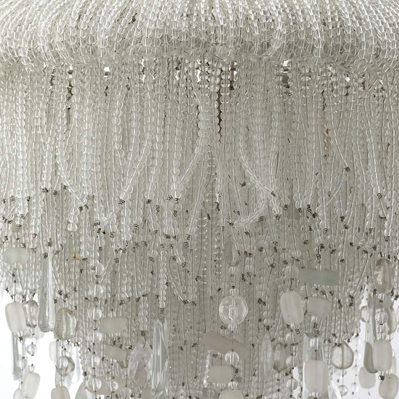 Image 3 Metropolitan Crystal Reign 5-Light 22.75-in Polished Nickel Pendant more views