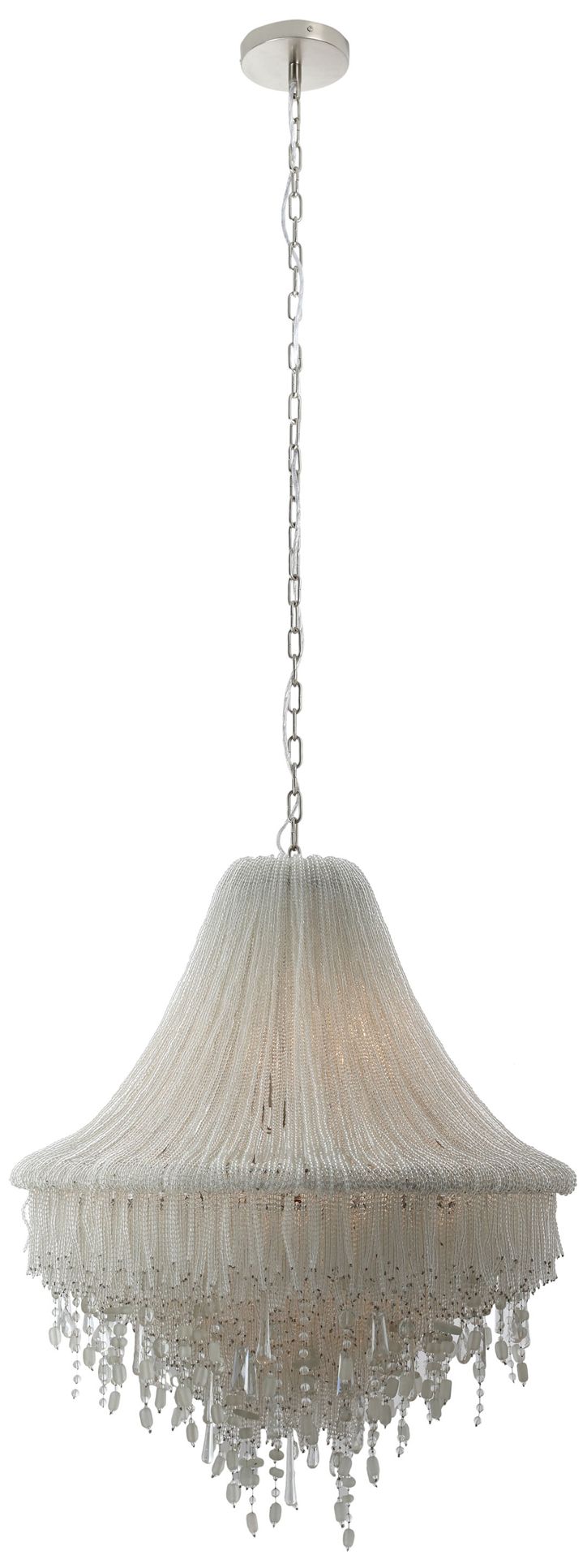 Image 4 Metropolitan Crystal Reign 7-Light 28.25-in Nickel Pendant with Crystal more views