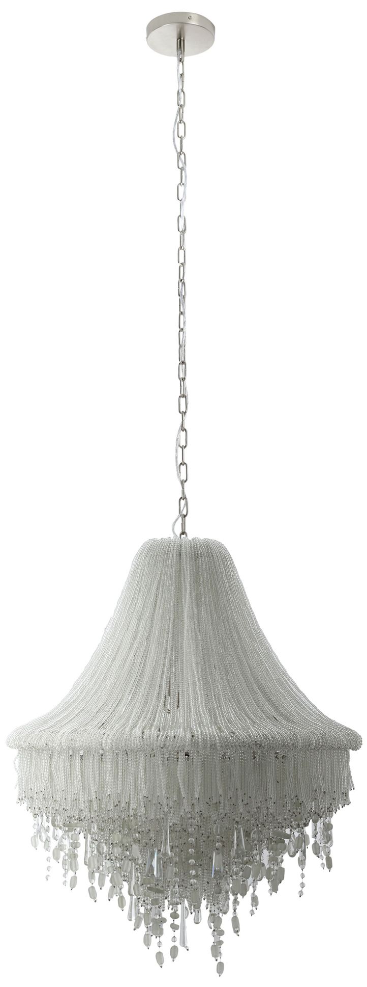 Image 5 Metropolitan Crystal Reign 7-Light 28.25-in Nickel Pendant with Crystal more views