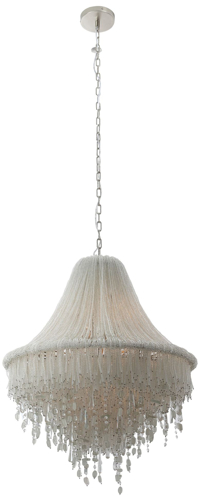 Image 6 Metropolitan Crystal Reign 7-Light 28.25-in Nickel Pendant with Crystal more views