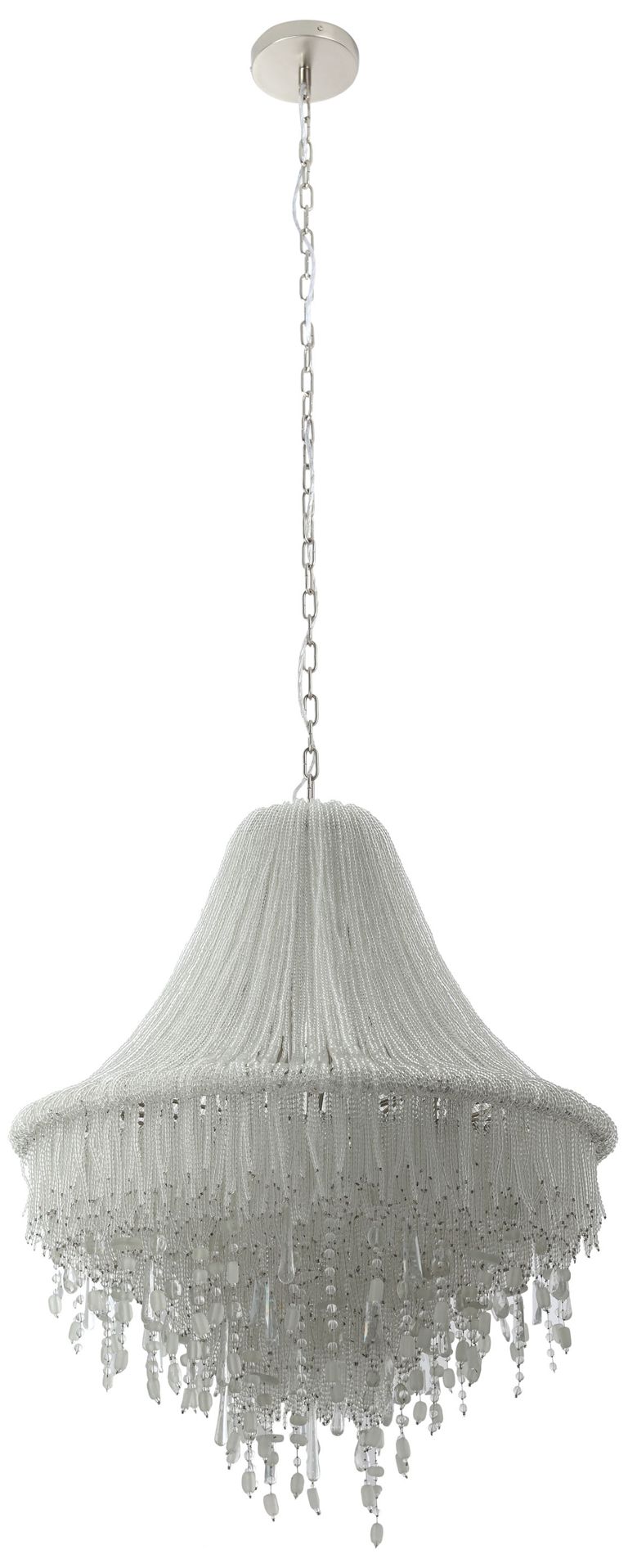 Image 7 Metropolitan Crystal Reign 7-Light 28.25-in Nickel Pendant with Crystal more views