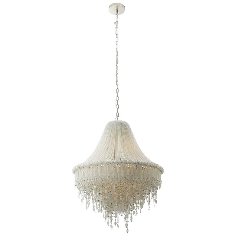 Image 1 Metropolitan Crystal Reign 7-Light 28.25-in Polished Nickel Pendant