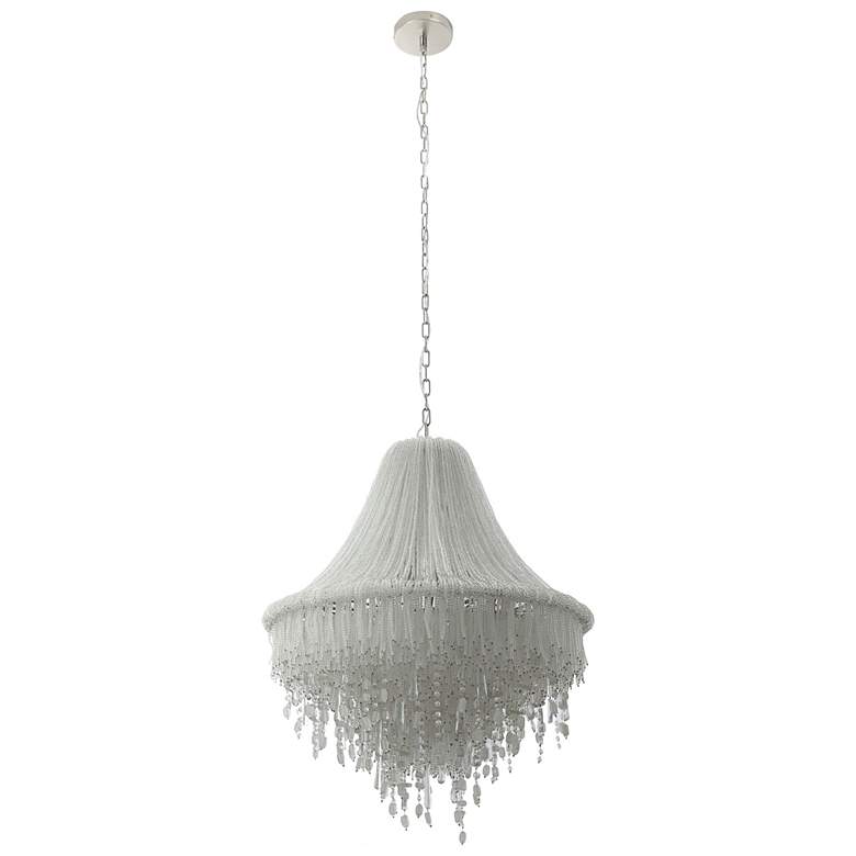 Image 7 Metropolitan Crystal Reign 7-Light 28.25-in Polished Nickel Pendant more views