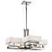 Metropolitan Eden Roe 8-Light 34" Wide Nickel Chandelier