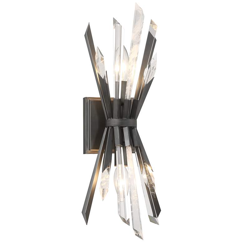 Image 2 Metropolitan Elsa 2-Light Midnight Graphite Wall Sconce