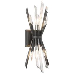 Metropolitan Elsa 2-Light Midnight Graphite Wall Sconce