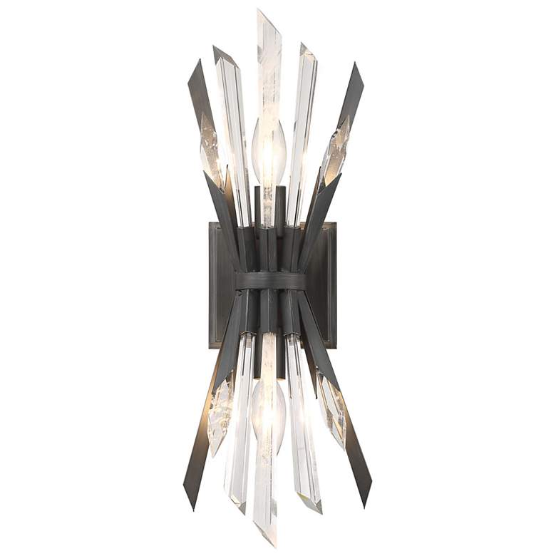 Image 4 Metropolitan Elsa 2-Light Midnight Graphite Wall Sconce more views