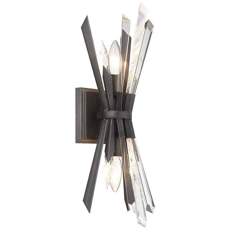 Image 5 Metropolitan Elsa 2-Light Midnight Graphite Wall Sconce more views