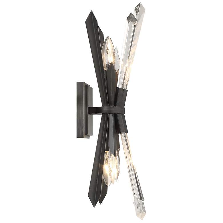 Image 6 Metropolitan Elsa 2-Light Midnight Graphite Wall Sconce more views