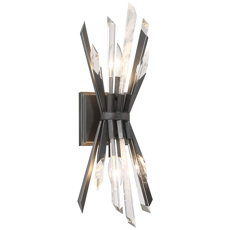 Image 7 Metropolitan Elsa 2-Light Midnight Graphite Wall Sconce more views