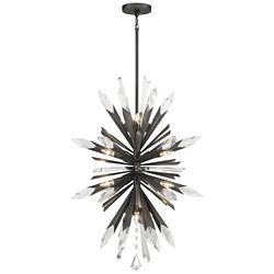 Metropolitan Elsa 26" Wide Midnight Graphite Sputnik Pendant