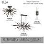 Metropolitan Elsa 26" Wide Midnight Graphite Sputnik Pendant