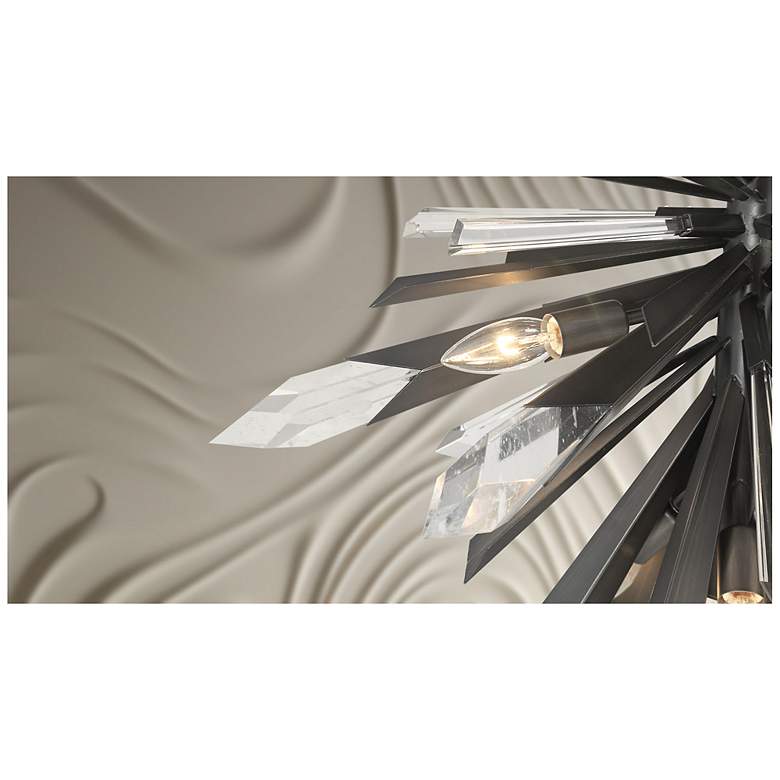 Image 3 Metropolitan Elsa 26" Wide Midnight Graphite Sputnik Pendant more views