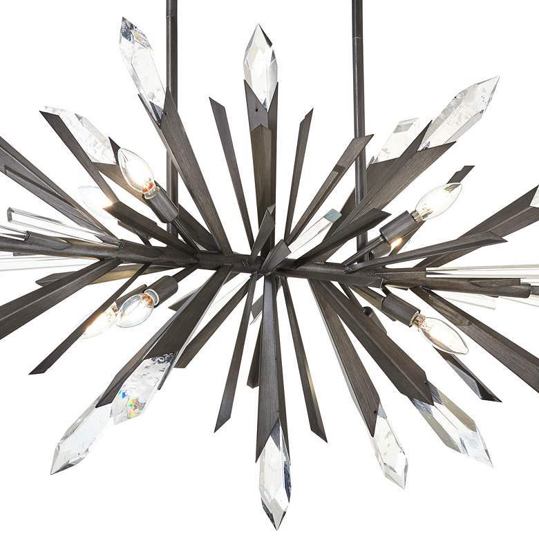 Image 2 Metropolitan Elsa 8-Light 58.13-in Midnight Graphite Island Chandelier more views