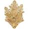 Metropolitan Evergold 24" Wide 2-Light Gold Leaf LED Wall Sconce