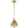 Metropolitan Evergold 8"W India Gold Leaf Mini Pendant Light