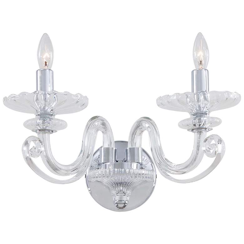 Image 1 Metropolitan Florida 12 3/4 inch Wide Chrome Wall Sconce