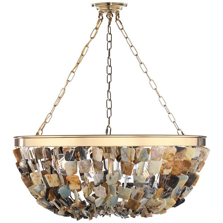 Image 2 Metropolitan Flotsam 8-Light 29.5-in Brass Pendan