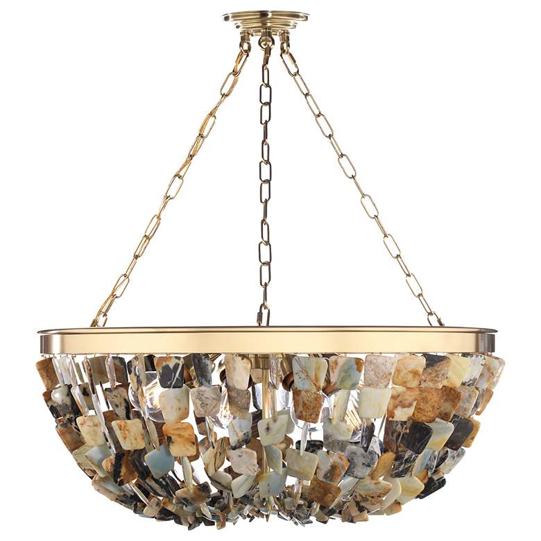 Image 3 Metropolitan Flotsam 8-Light 29.5-in Brass Pendan more views