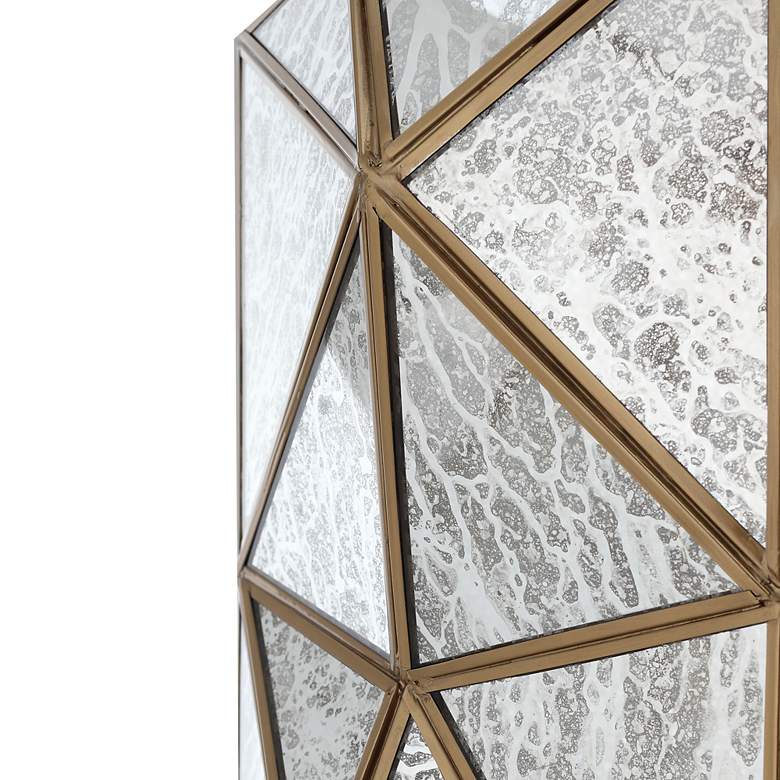 Image 4 Metropolitan Geo-Gem 1-Light 12.5-in Artisan Brass Mini Pendant more views