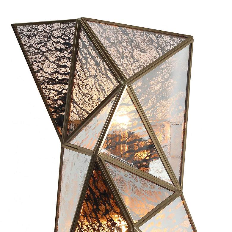 Image 2 Metropolitan Geo-Gem 2-Light 9.25-in Artisan Brass Wall Sconce more views