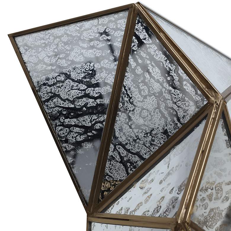 Image 3 Metropolitan Geo-Gem 2-Light 9.25-in Artisan Brass Wall Sconce more views