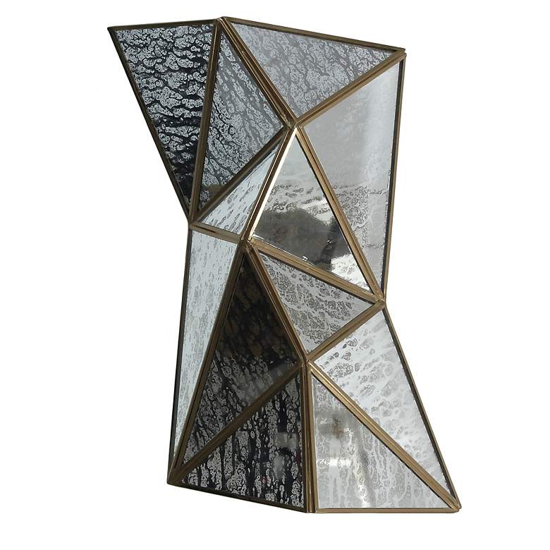 Image 5 Metropolitan Geo-Gem 2-Light 9.25-in Artisan Brass Wall Sconce more views