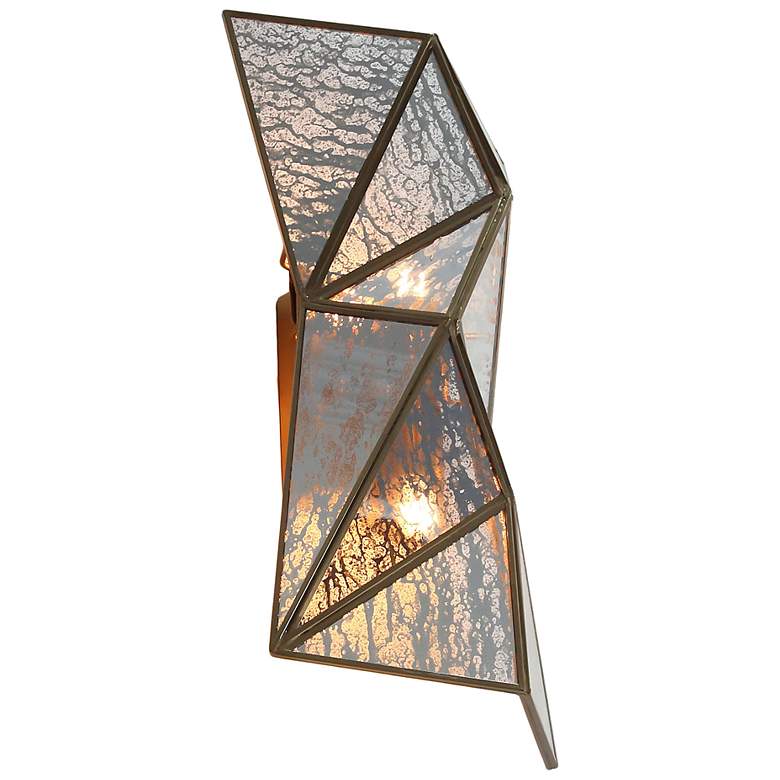 Image 6 Metropolitan Geo-Gem 2-Light 9.25-in Artisan Brass Wall Sconce more views