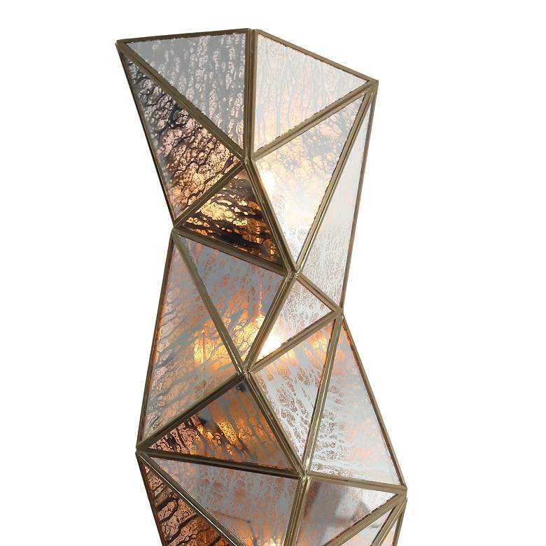 Image 2 Metropolitan Geo-Gem 4-Light 10-in Artisan Brass Wall Sconce more views