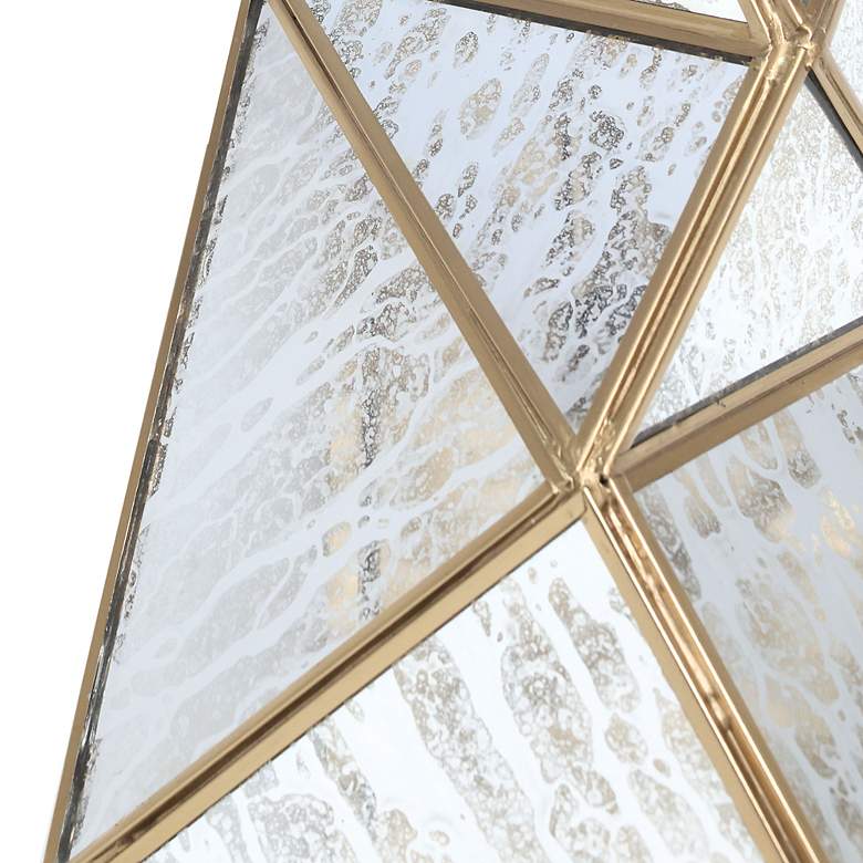 Image 3 Metropolitan Geo-Gem 4-Light 10-in Artisan Brass Wall Sconce more views