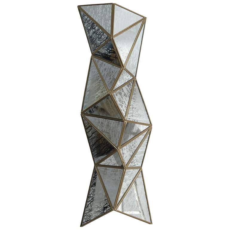 Image 5 Metropolitan Geo-Gem 4-Light 10-in Artisan Brass Wall Sconce more views