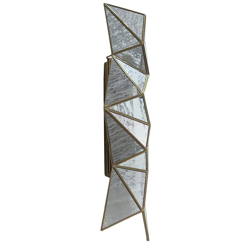Image 7 Metropolitan Geo-Gem 4-Light 10-in Artisan Brass Wall Sconce more views