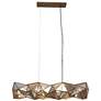 5_Metropolitan Geo-Gem 6-Light 48.5-in Artisan Brass Island Chandelier more views
