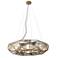 Metropolitan Geo-Gem 8-Light 36-in Artisan Brass Pendant