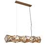 1_Metropolitan Geo-Gem 8-Light 61.5-in Artisan Brass Island Chandelier