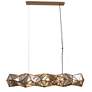 6_Metropolitan Geo-Gem 8-Light 61.5-in Artisan Brass Island Chandelier more views