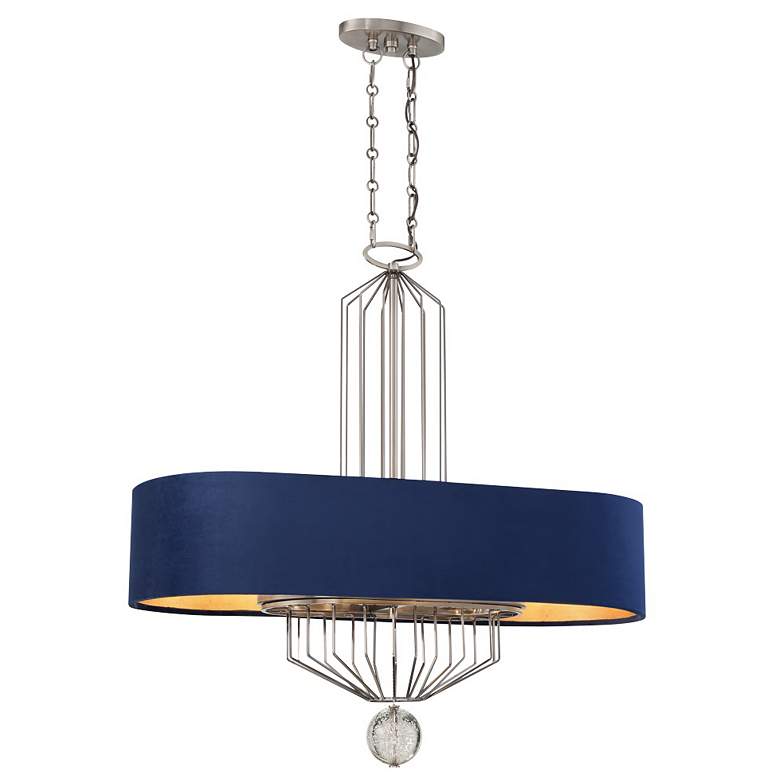 Image 1 Metropolitan Grandeur 8-Light Aged Antique Nickel Island Chandelier