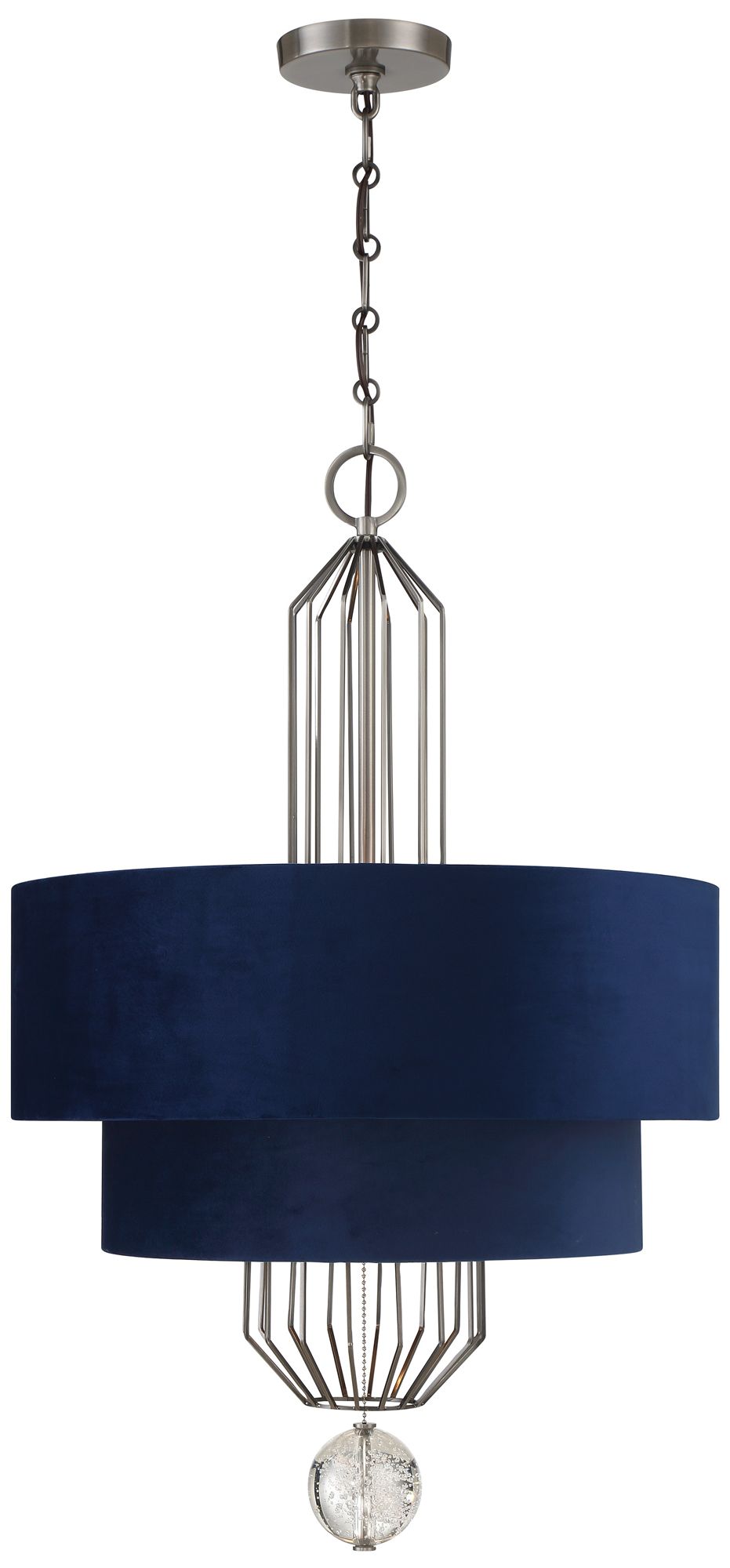 Metropolitan Grandeur 8-Light Aged Antique Nickel Island Chandelier