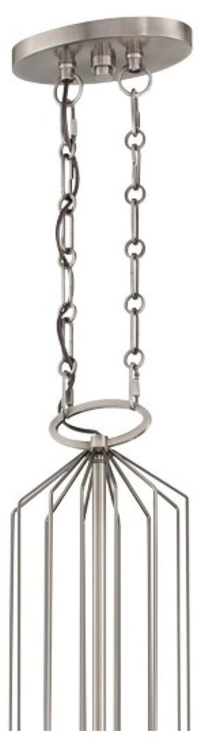 Metropolitan Grandeur 8-Light Aged Antique Nickel Island Chandelier