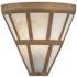 Metropolitan Istria 1-Light 10-in Ashen Gold Wall Sconce with Shade