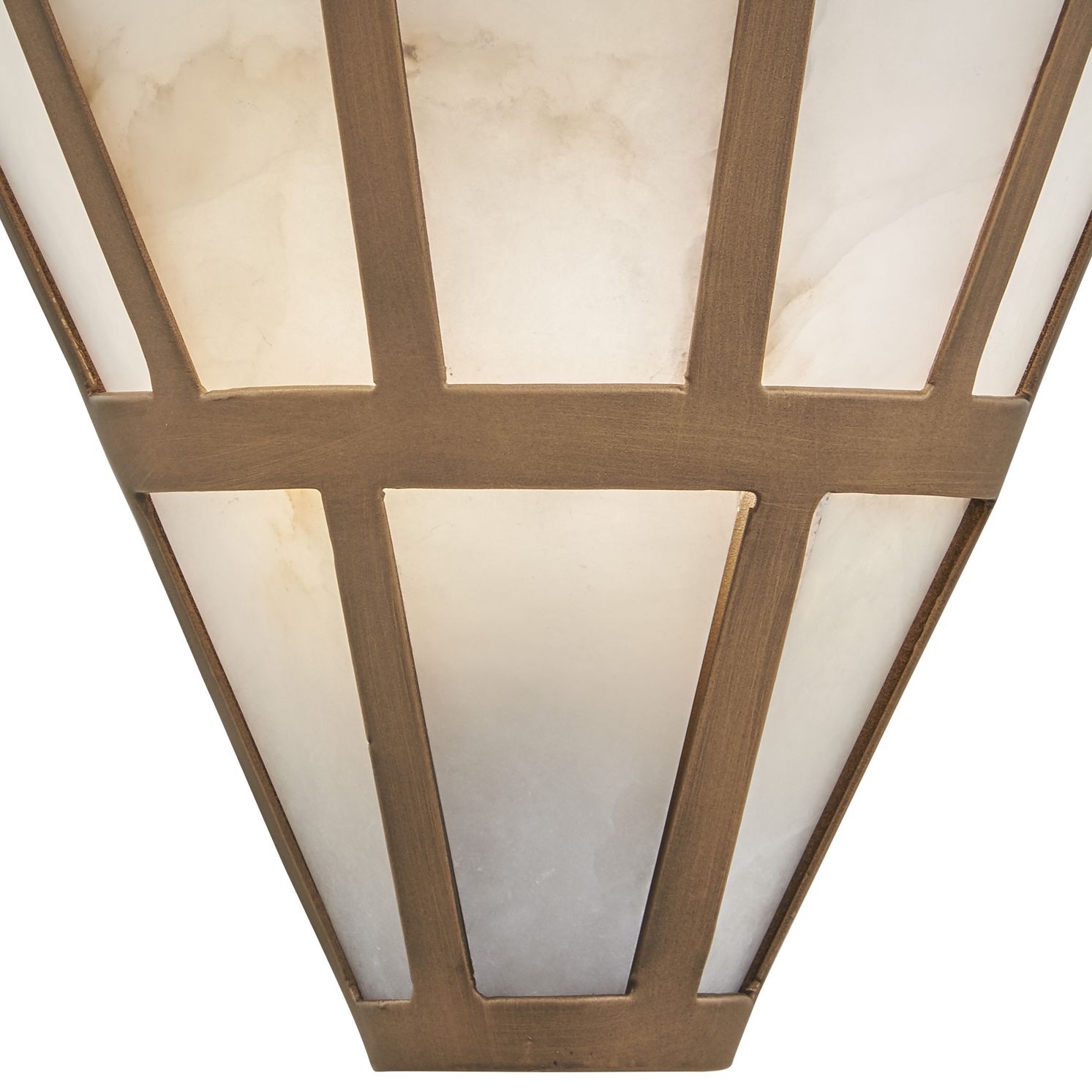 Image 2 Metropolitan Istria 1-Lt 10-in Ashen Gold Wall Sconce with Alabaster Shade more views